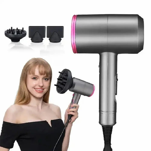 2000W Professional Hair Dryer - Hot & Cold Air with Diffuser & Negative Ion Technology