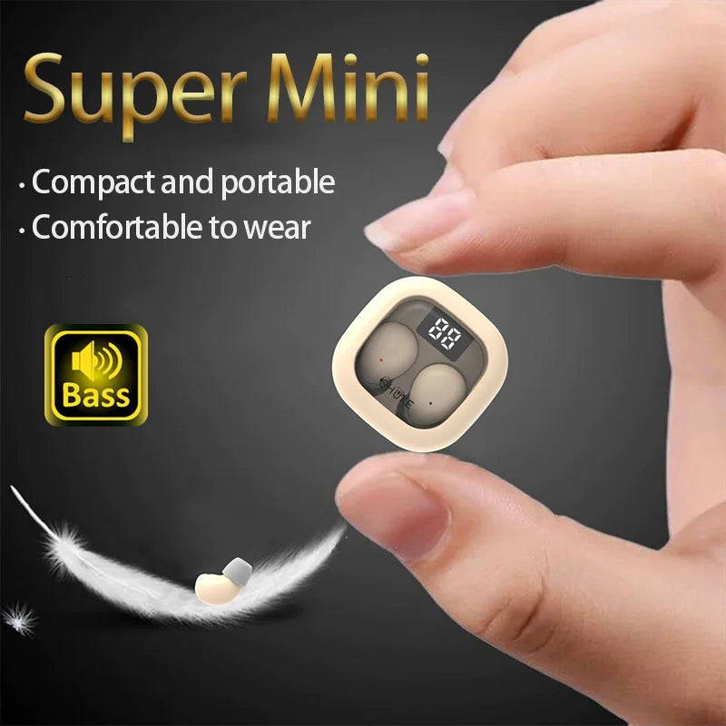 SHUKE SK19 Mini Sports Earbuds - Bluetooth 5.3 Wireless with 480H Standby & IPX5 Waterproof