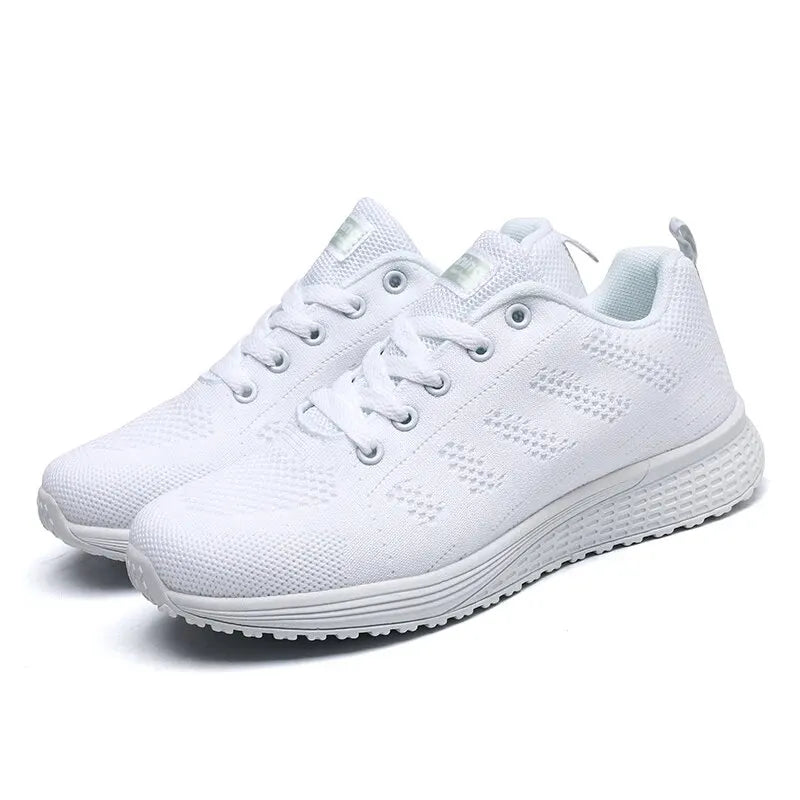 Women's Breathable Mesh Walking Shoes - Lightweight Slip-On Athletic Sneakers