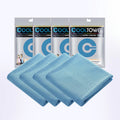Cedar & Moore 4-pack cooling towels, blue microfiber sports towels for gym, yoga and outdoor activities.