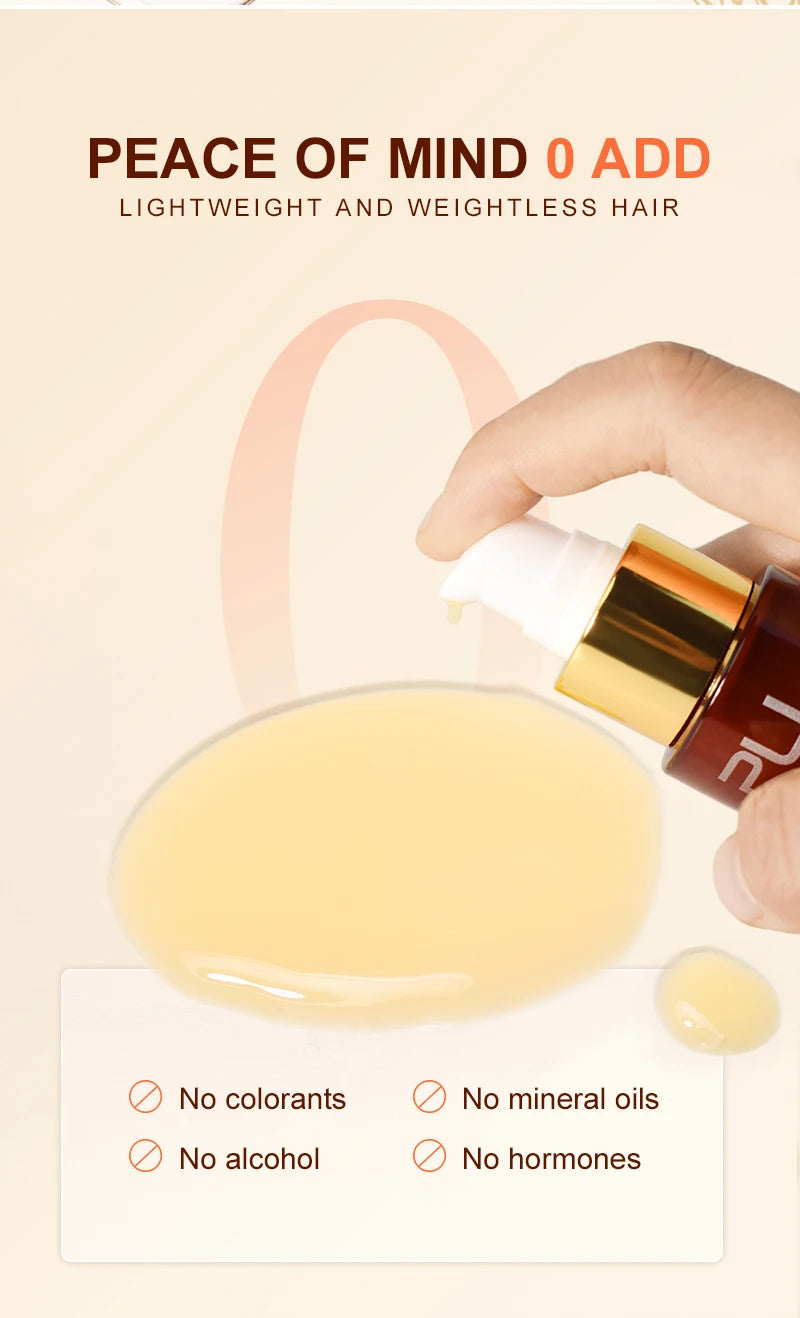 PURC Magic Instant Smooth Hair Serum - Nourishing Repair Leave-In Oil Anti-Frizz Treatment