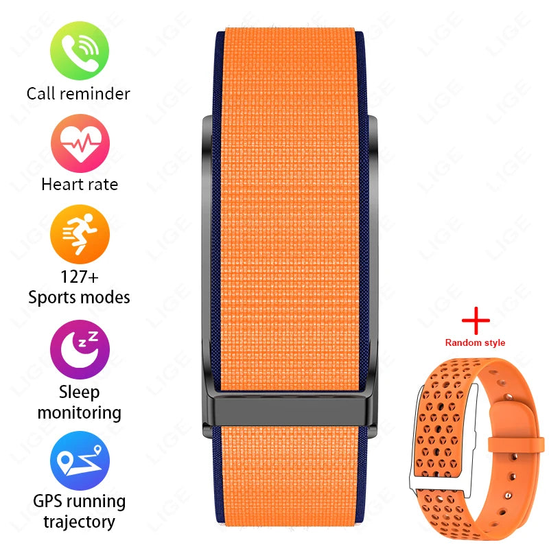 LIGE Smart Bracelet Heart Rate Health Sports Monitoring Wristband - NO Screen Fitness Tracker