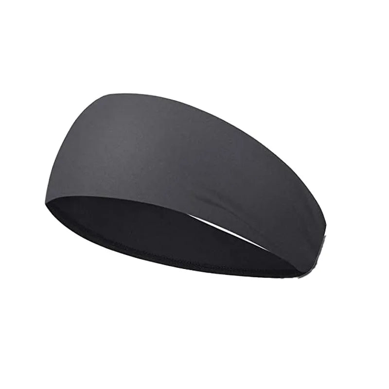 Quick-Dry Sports Headband - Breathable Sweat-Absorbent Elastic Band for Running & Gym