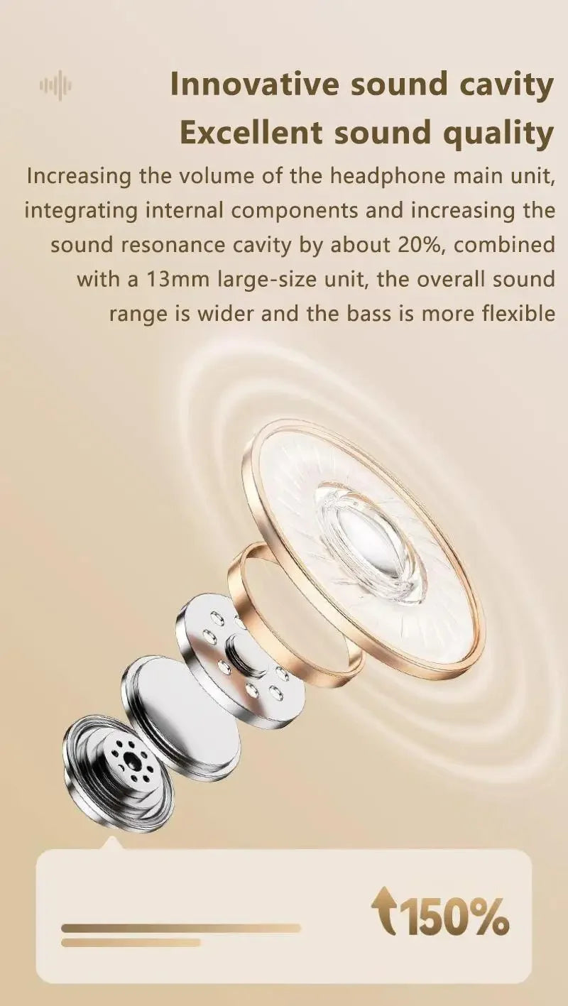 Mini TWS Earbuds - Bluetooth 5.3 with Active Noise Cancelling & 6H Battery Life