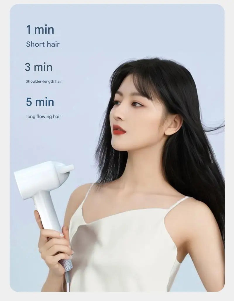Professional Negative Ion Hair Dryer - Temperature Control with Hot & Cold Air for Powerful Gentle Care