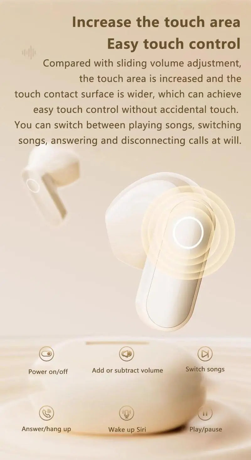 Mini TWS Earbuds - Bluetooth 5.3 with Active Noise Cancelling & 6H Battery Life