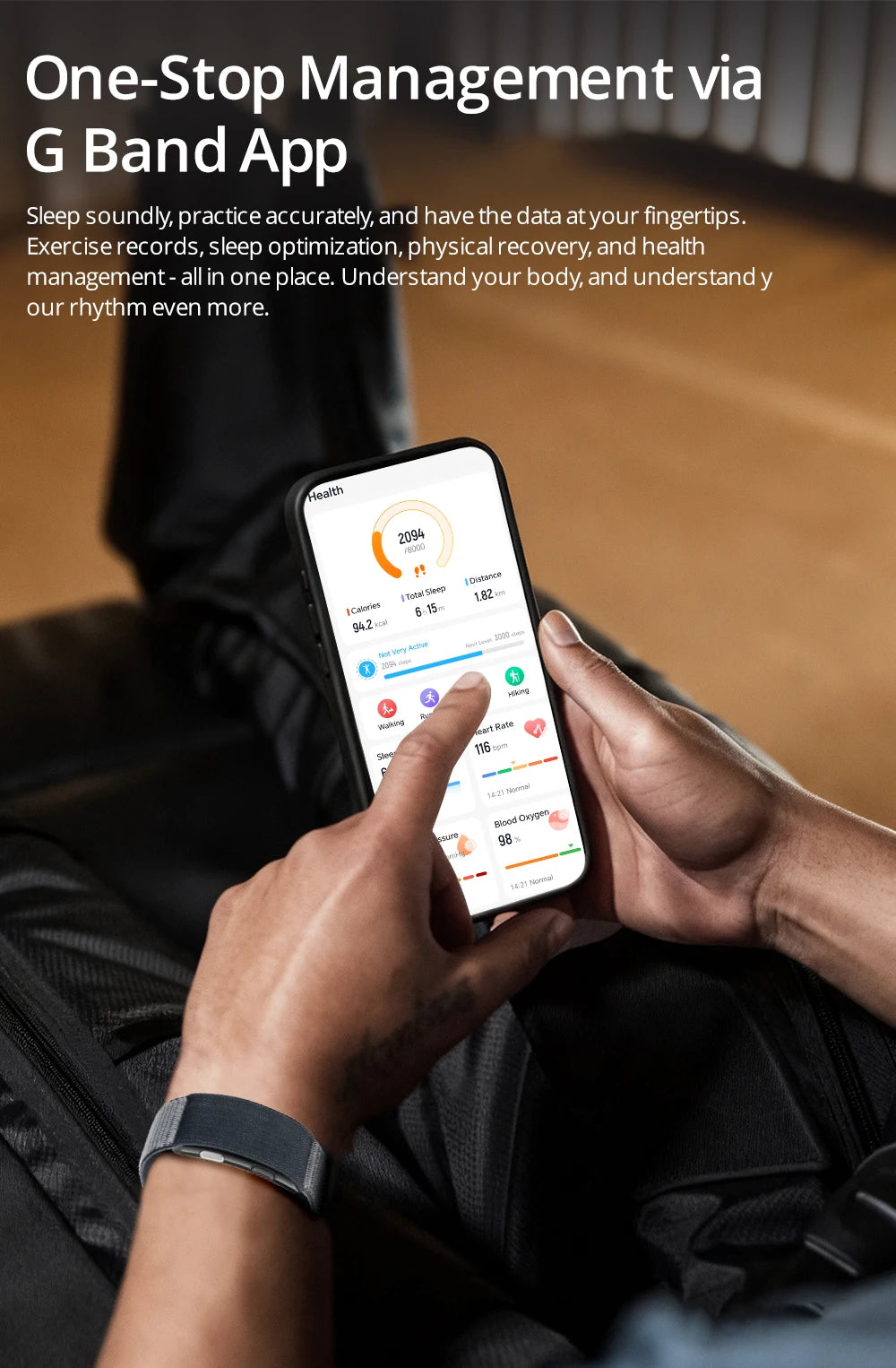 VALDUS VITRO ECG Smart Bracelet - No Screen Health Monitor with 30-Day Battery Life
