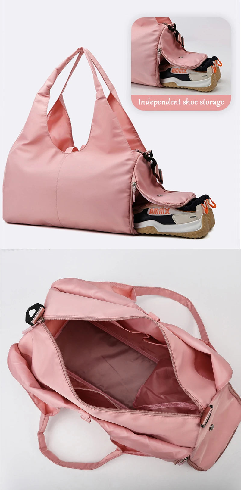 Women's Sport Gym Bag - Waterproof with Separate Shoe Compartment