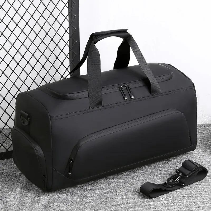 Sports Gym Bag - Large Capacity Duffel with Shoe Storage & Multi-Compartments