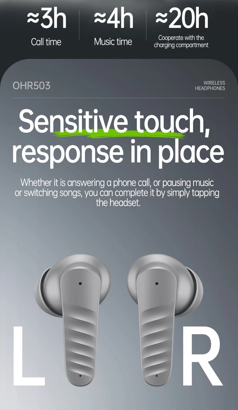 Acer Sport Wireless Earbuds - Bluetooth TWS with Active Noise Cancelling
