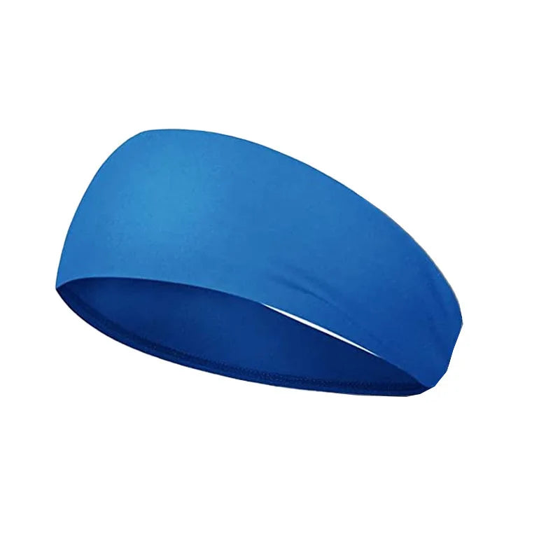 Quick-Dry Sports Headband - Breathable Sweat-Absorbent Elastic Band for Running & Gym