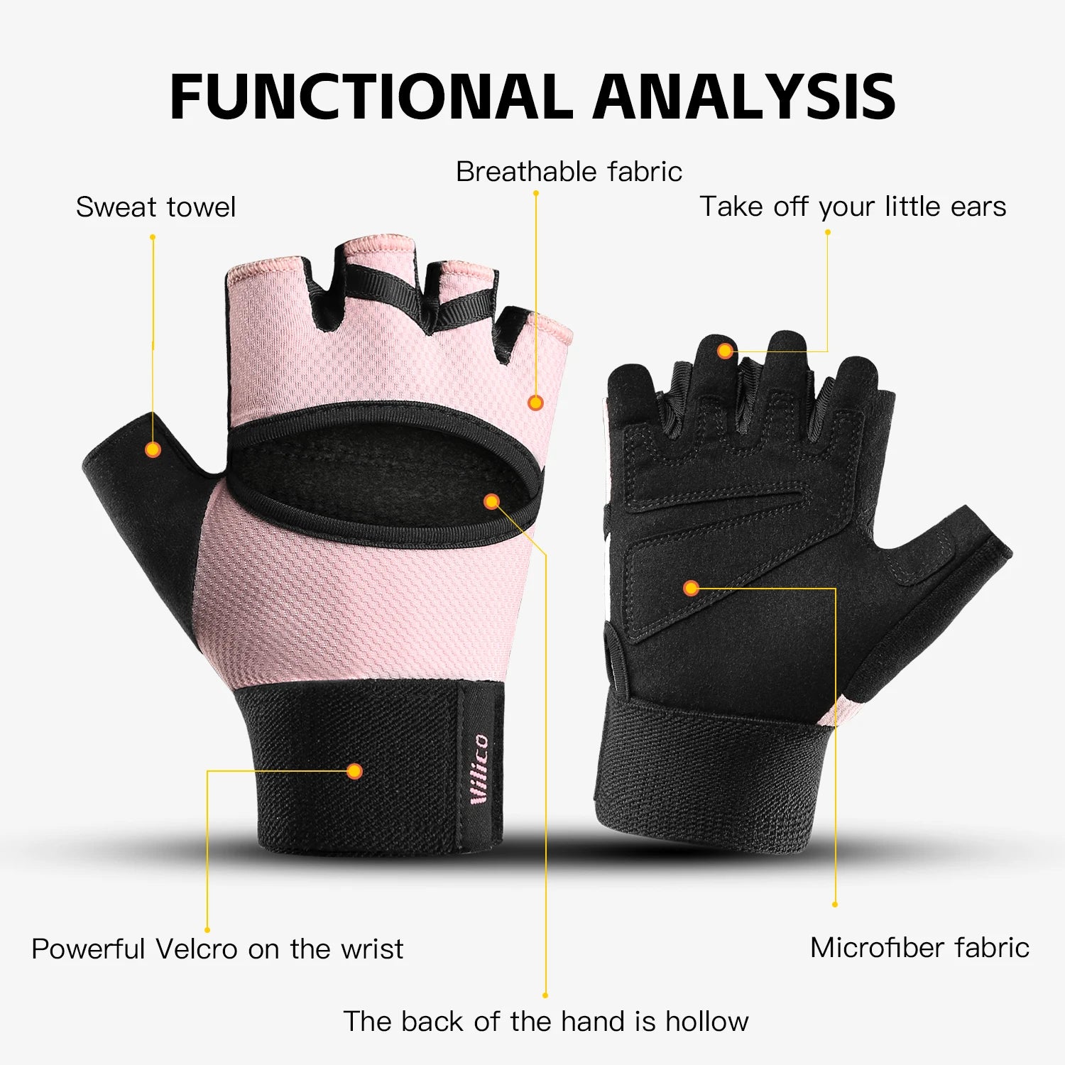 Half-Finger Sport Gloves - Breathable Anti-Slip for Gym, Cycling & Fitness