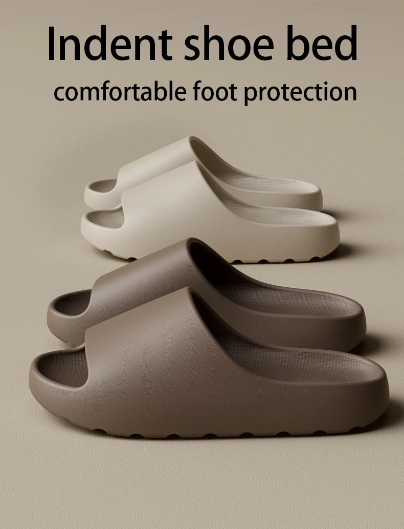 EVA Men's Slide Slippers - Anti-Slip Thick Sole for Indoor & Outdoor Comfort
