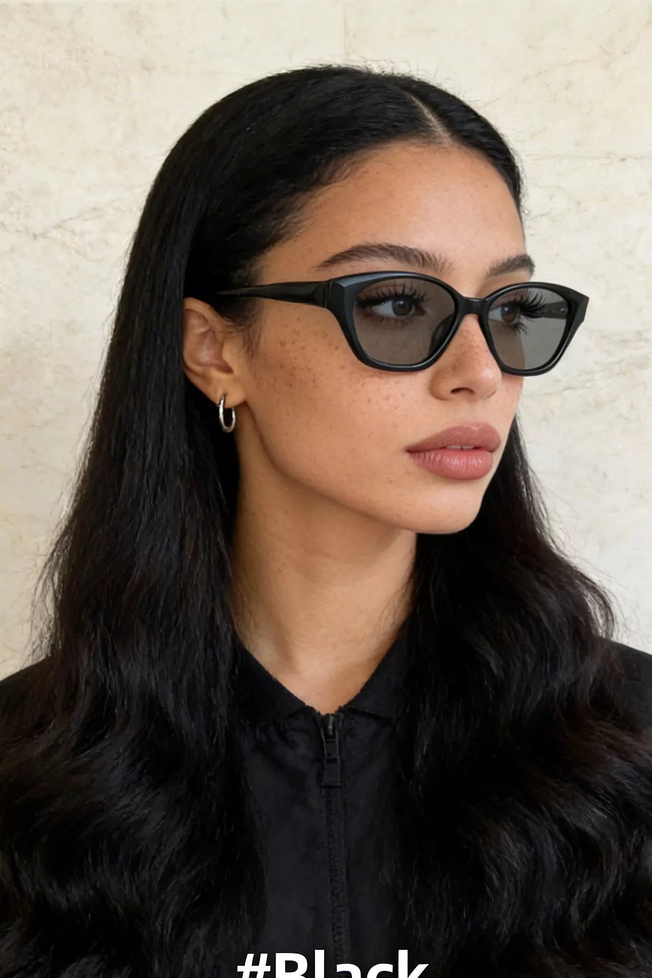 Cedar & Moore UV protection sunglasses, black frame with dark lenses, Trendsi