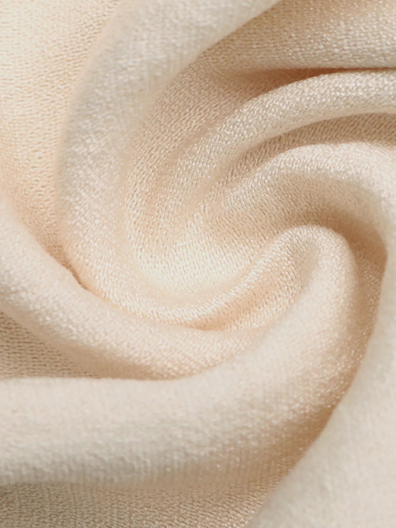Cedar & Moore Lace Trim Spaghetti Strap Jumpsuit beige fabric close-up.