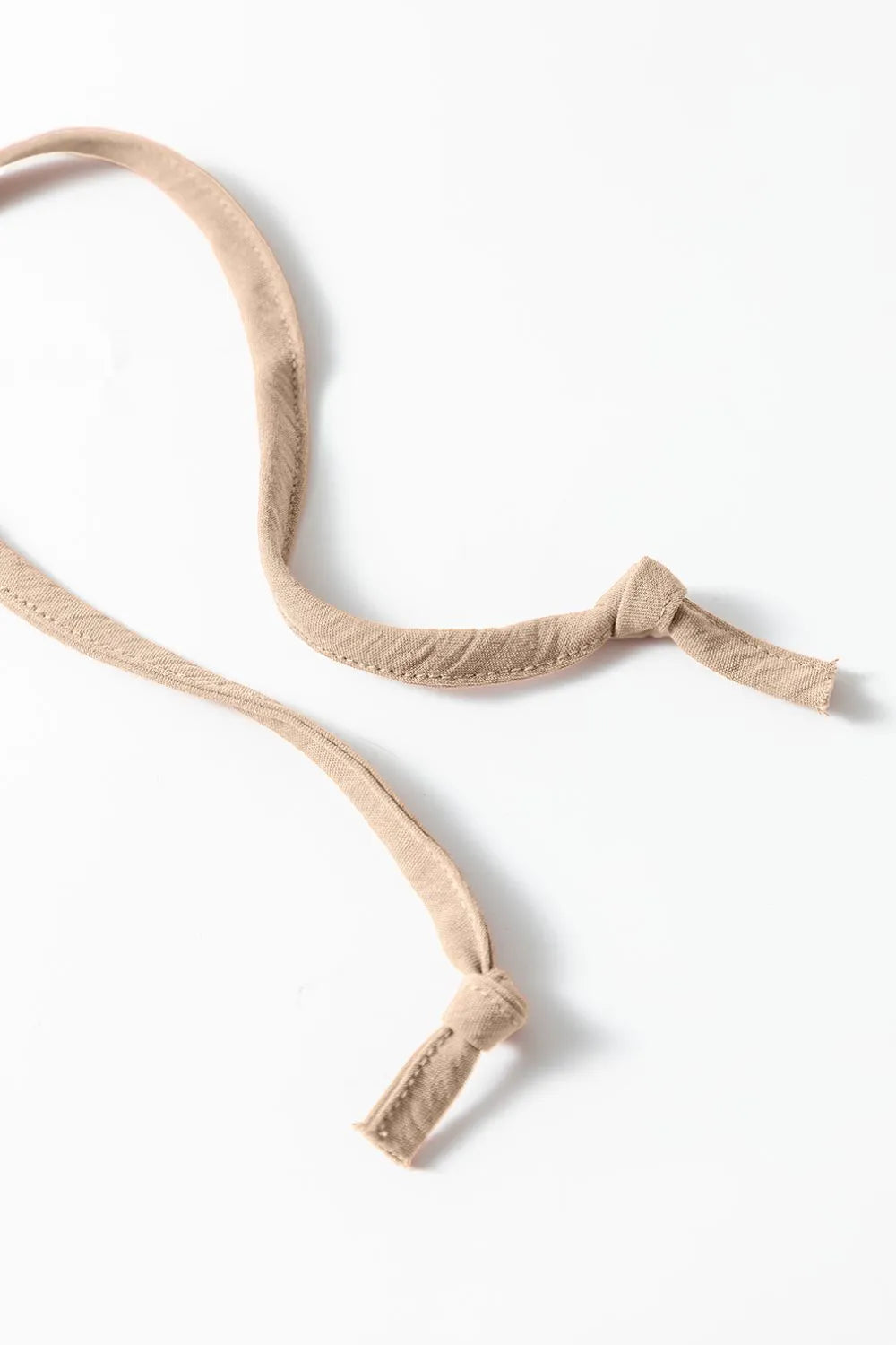 Khaki tie-string from spaghetti-strap jumpsuit