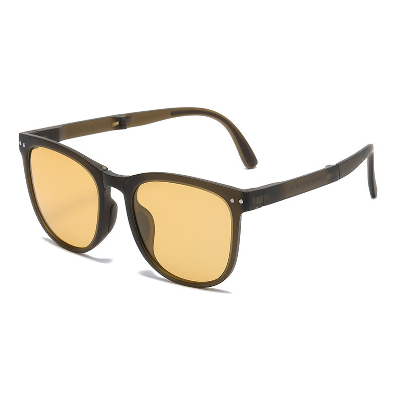 Cedar & Moore lightweight UV protection sunglasses, brown frames with amber lenses, 1 pair, Trendsi