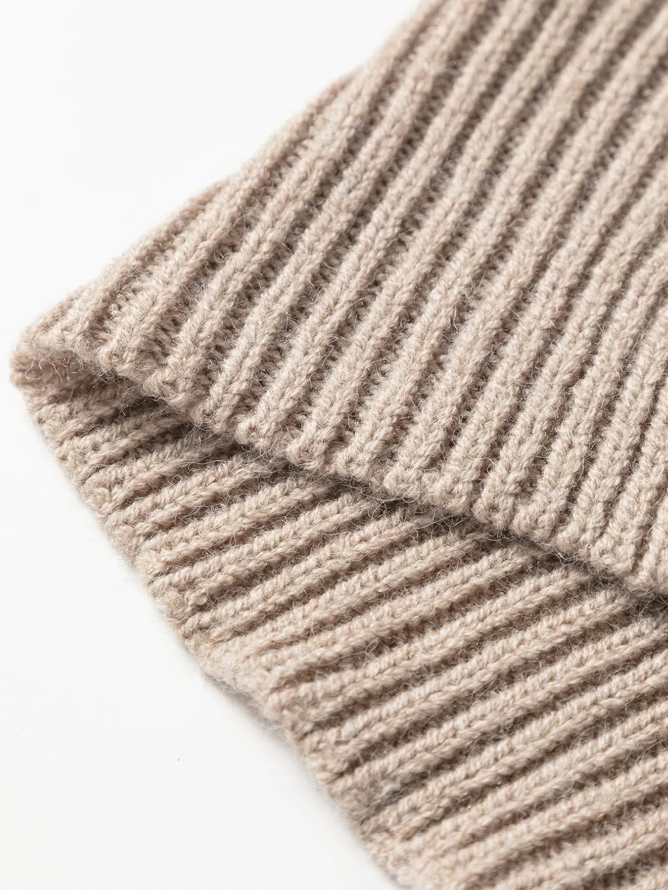Striped knit crew neck sweater, ribbed hem and cuff
